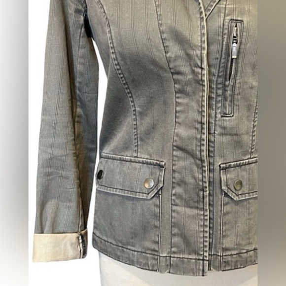 Vintage Urban Outfitters faded army green tan button Jacket Y2K women’s small - Picture 6 of 7